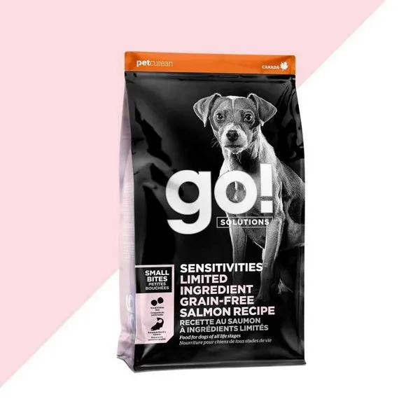 6 Lb Petcurean Go! Sensitivities Limited Ingredients Grain Free Small Bite Salmon Recipe - Food